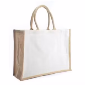 Canvas Jute Bag with Button