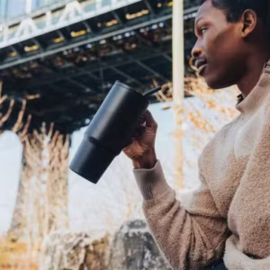 Recycled Tumbler with Straw