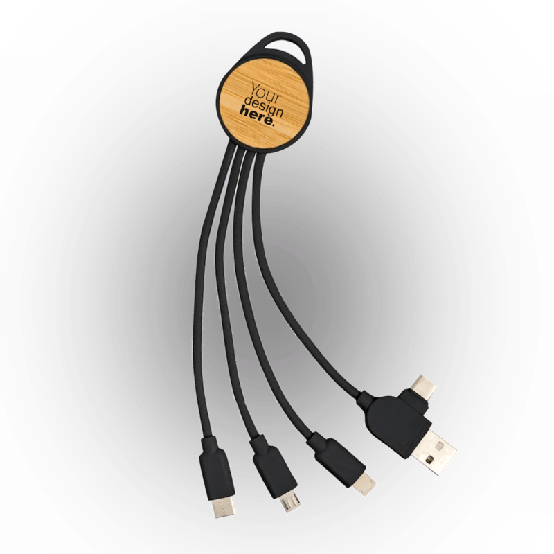 Bamboo Charging Cable (5-in-1)